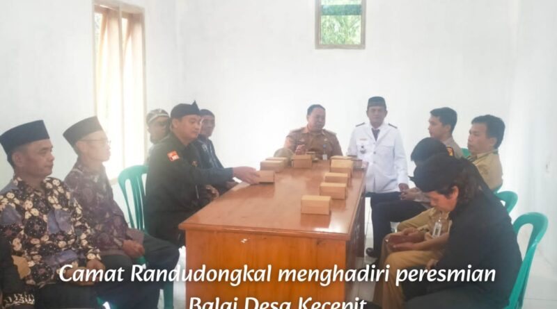 Peresmian Balai Desa Baru Desa Kecepit