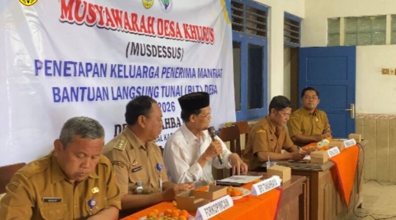 Musyawarah Desa Khusus Penetapan KPM BLT DD Desa Tanahbaya